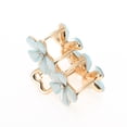 thumbnail image 5 of Unique Bargains 1 Pc Fashion Double Flower Hair Clips Hairdo Clip Blue, 5 of 5