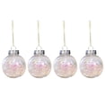 thumbnail image 1 of YIDEDE 4pcs A Box Of Christmas Balls Transparent Pet Silk Grass Decoration Christmas Tree Ornaments Pendant Props, 1 of 11
