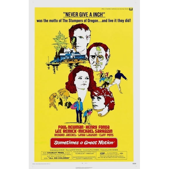 Sometimes A Great Notion Movie Poster 24In x 36In Art Poster 24x36 Square Adults Best Posters