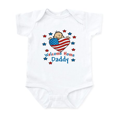 

CafePress - Welcome Home Daddy Army Baby Infant Bodysuit - Baby Light Bodysuit Size Newborn - 24 Months