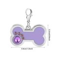 thumbnail image 3 of Herwey Étiquette de Chat Étiquette d'Identification de Chien de Chien de Chat Nom d'Animal d'Identification Pendentif Forme d'Os, Étiquette de Collier de Chien, 3 of 7