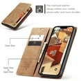 thumbnail image 4 of for iPhone 13 Wallet Case with [RFID Blocking] Retro Premium PU Leather Flip Folio Strong Magnetic Closure, Kickstand, Card Slots, Flip Book Style Cover For Apple iPhone 13,
Brown, 4 of 11