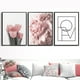 thumbnail image 2 of Rosa peonía tulipanes rosa flor cuadro sobre lienzo para pared minimalista nórdico carteles e impresiones cuadros de pared para decoración para sala de estar Xemadio 1230-1, 2 of 6