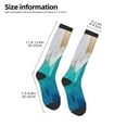 thumbnail image 5 of Balery Beach Printed Novelty Socks Men's Women's Crew Socks Sports Socks Knee High Socks Cotton Socks Quirky and Cool Socks, 5 of 9