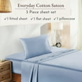 thumbnail image 4 of California Design Den, 100% Cotton, 3-Piece Twin Bed Sheet Set, Blue Hydrangea, 4 of 9