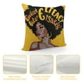 thumbnail image 4 of ONETECH Black Girl Graphic - Cover Melanin Afro Women Magic Throw Pillow Cover Black Girl Pride Gift Black Magic African Pillowcase Home Bedroom Living Room Decor Pillow Case Pillowcase, 4 of 5