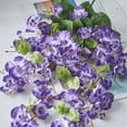 thumbnail image 3 of Taotanxi Fake Hibiscus Artificial Hanging Flowers Plants for Outdoors Spring Decoration, Silk Hibiscus Vines Realistic UV Resistant Faux Flowers for Outside Planter Porch Patio Yard Wedding Party, 3 of 7