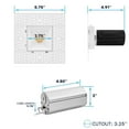 thumbnail image 6 of Luxrite 2 Inch Square Trimless LED Recessed Light, 5CCT 2700K-5000K, Interlocking, 1000LM, 6-Pack, 6 of 7
