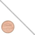 thumbnail image 2 of 1.7mm Solid .925 Sterling Silver Round Rolo Chain Bracelet, 7 inches, 2 of 7