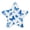 Blue Butterfly Pattern, variant on Star Shape LED Night Light with Auto Sensor Plug in Nightlights for Home Decor Rainbow-colored Stars and Dots