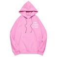 thumbnail image 6 of Puliio Women's Hooded Sweatshirts Casual Fashion Letter Print Drawstring Hoodies Jacket Long Sleeved Hoodie Outwear With Pocket Tops, 6 of 6