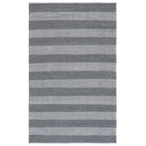 SAFAVIEH Striped Kilim Hilbert Striped Cotton Area Rug, Ivory/Black, 4' x 6'