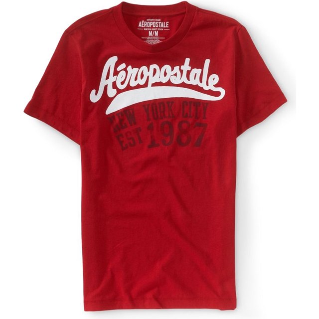 Aeropostale Nyc Aero Graphic playera para hombre, rojo, XX-Large