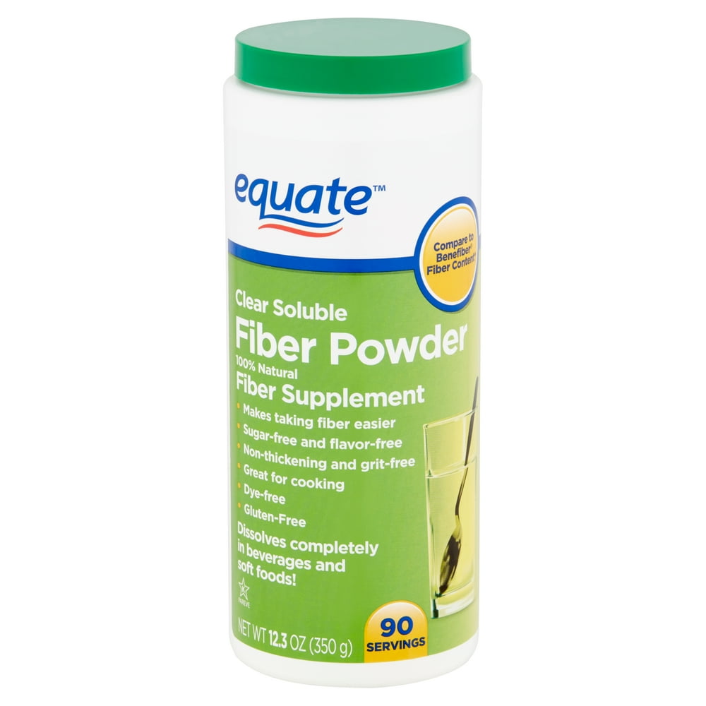 Equate Clear Soluble Fiber Powder, 12.3 oz