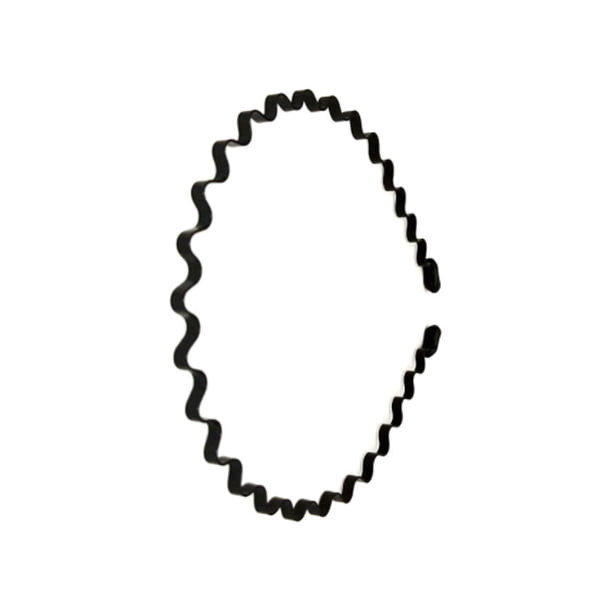 Qarigey Diademas para hombres Diadema ondulada negra Primavera Herramientas de belleza confiables Modelado de espalda invisible diario Fiestas Accesorio para el cabello Tipo 3 Qarigey AP008942-03B