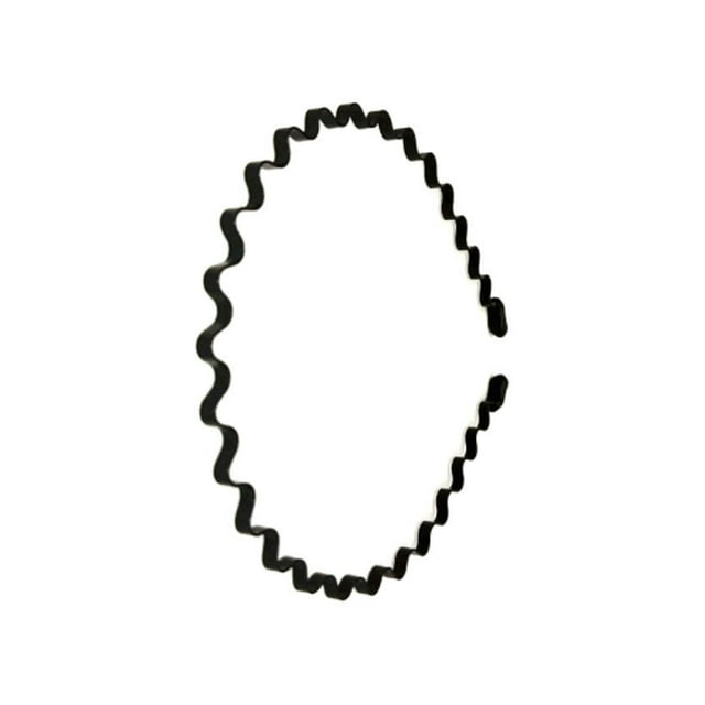 Qarigey Diademas para hombres Diadema ondulada negra Primavera Herramientas de belleza confiables Modelado de espalda invisible diario Fiestas Accesorio para el cabello Tipo 3 Qarigey AP008942-03B