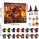 thumbnail image 3 of Calendario de Halloween con colgante de vaca y muñeco de nieve, calendario de llegada de 24 días., 3 of 9