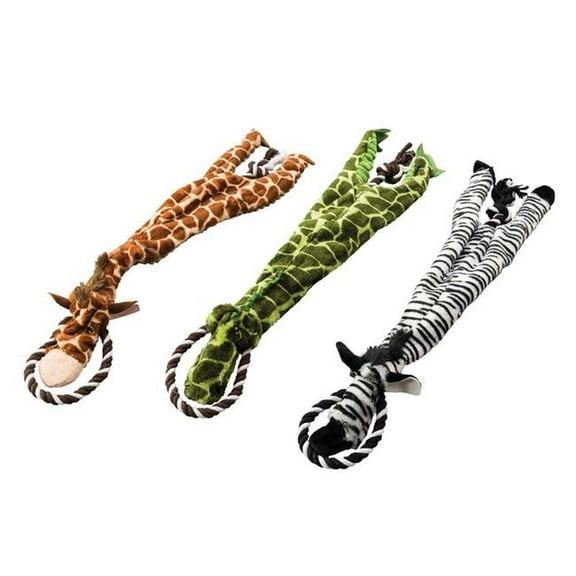 23 in. Spot Skinneeez Tugs Jungle Assorted Color Dog Toy