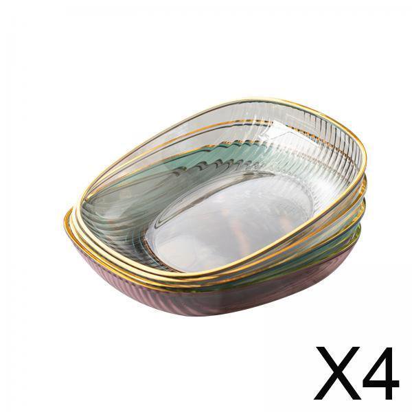 4 Platos Pequeños Para Frutas Y Ensaladas, Reutilizables, De 15 Cm, Para Cocinar En Banquetes, 4 Colores Variados
