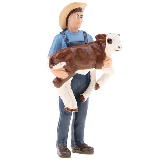 Juguete Realista de Acción Modelo de Campesino con Animales de Imitación Regalo Cumpleaños para - #6 Sunnimix Figura de acción de PVC Juguete