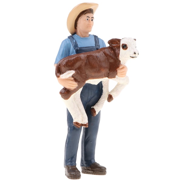 Juguete Realista de Acción Modelo de Campesino con Animales de Imitación Regalo Cumpleaños para - #6 Sunnimix Figura de acción de PVC Juguete