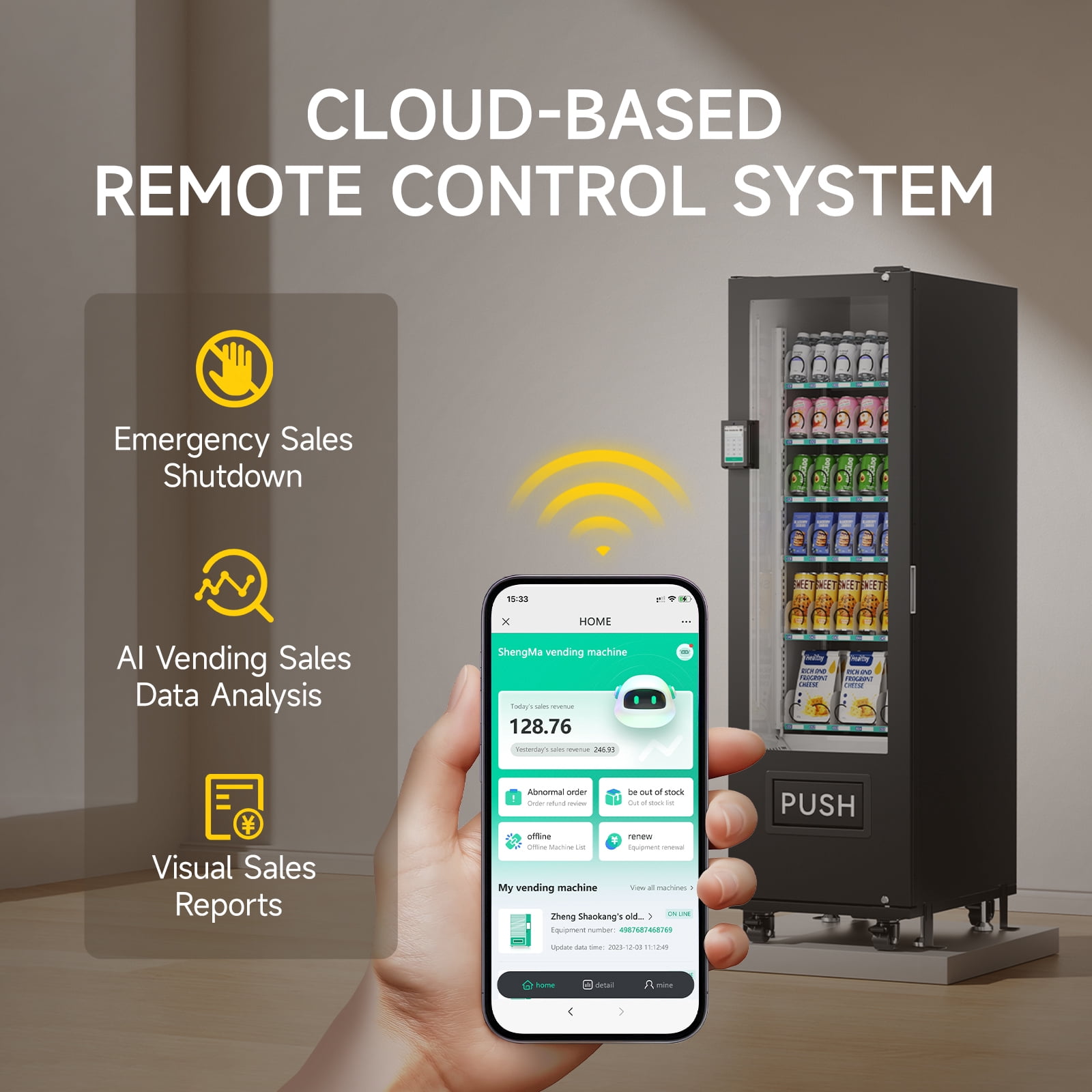 Commercial Vending Machine, Vending Machine Snacks and Drinks Combo with Credit Card & NFC Cashless Payment, Snack Drink Vending Machine for Offices Malls Schools, Wide Variety Easy Operation