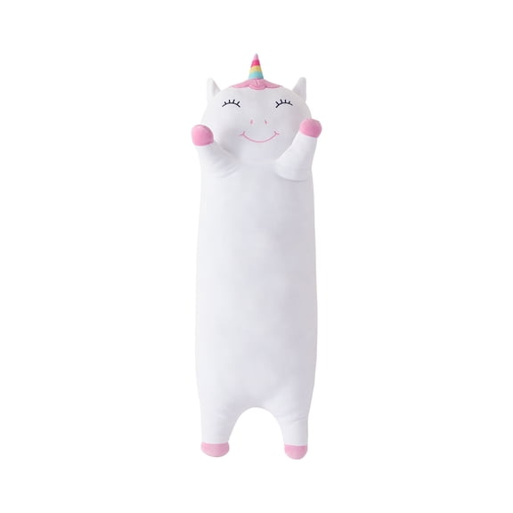 B Kids Unicorn Squishy Body Pillow, White