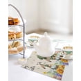 thumbnail image 4 of Easter Rabbits Kitchen Dish Towels for Drying Dishes Set of 3, Watercolor Flowers Eggs Butterflies Spring Beige Waffle Weave Microfiber Hand Tea Bathroom Towels Quick Dry & Absorbent Towel 12x12, 4 of 7