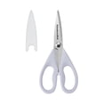 thumbnail image 1 of KitchenAid - Tijeras de cocina multiusos con funda protectora, tijeras duraderas de acero inoxidable, aptas para lavaplatos, mango cómodo de agarre suave, 8.72 pulgadas, color crema lavanda, 1 of 8