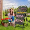 thumbnail image 5 of 4FT Vertical Raised Garden Bed, 5 Tiers Elevated Planter Box for Herbs Vegetables Flowers, Graden Vertical Planter with Drainage System for Patio Balcony Garden Outdoor Indoor Plants (Black), 5 of 9