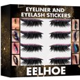 thumbnail image 2 of 2 en 1 pegatinas de delineador de ojos de pestañas postizas herramienta de maquillaje de ojos autoadhesiva impermeable Likrtyny Cuidado Belleza, 2 of 6