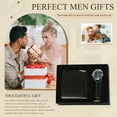 thumbnail image 6 of Men Wallet Watch Set with Gift Box, Men's Gift for Father's Day Valentine's Day and Aniversary, Black, 6 of 6