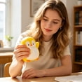thumbnail image 7 of Penguin Squishy Toy with Squeaky Sound, 1 Pack, Yellow and White, for Kids and Adults, Relaxation Toy, 7 of 7