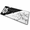03 Death Life Floral, variant on 01 Black Human Skeleton Large Gaming Mouse Pad 31.5x11.8 Inch Desk Mat