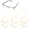 thumbnail image 1 of Uxcell 6 Pcs Correa Trenzada para Gafas, Cadena para Gafas para Mujeres y Hombres, Beige, 1 of 6
