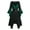 Green, variant on LEAVINGSUO Womens Plus Size $5 Women Skull Sleeve Collar Mesh Splicing Irregular Party Dresses Green M