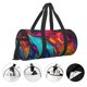 thumbnail image 3 of Balery Colorful Abstract Swirls Bolsa de Gimnasio para Mujeres y Hombres, Bolsa de Viaje Impermeable, Bolsa de Fin de Semana con Compartimento para Zapatos y Bolsillo Húmedo, 3 of 6