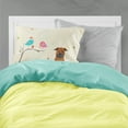 thumbnail image 2 of Christmas Presents between Friends Chinese Chongqing Dog Fabric Standard Pillowcase, 2 of 2