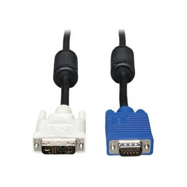 Tripp Lite P556-003 Black Connector A: DVI-A Connector B: HD15 (MALE) Superior molded cables with foil-shielding for maximum EMI/RFI protection