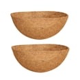 thumbnail image 1 of Kearding Estera de coco Natural de 2 piezas para relleno de plantas biodegradables forrado con estambres de coco para restaurantes Jardín y Patio circular 14 pulgadas, 1 of 6