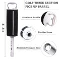 thumbnail image 2 of Bolsa recogedora de pelotas de golf HOW TRUE con mango de aluminio, capacidad para 70, 2 of 5
