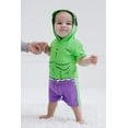 thumbnail image 2 of Mameluco de cosplay Marvel Avengers Hulk para niños pequeños, 3T, 2 of 6