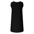 thumbnail image 4 of SMihono Womens Summer Dresses 2025 Casual Sleeveless Vacation Beach Sundresses Petite Loose Fit Tank T Shirt Mini Dress Black XL, 4 of 6