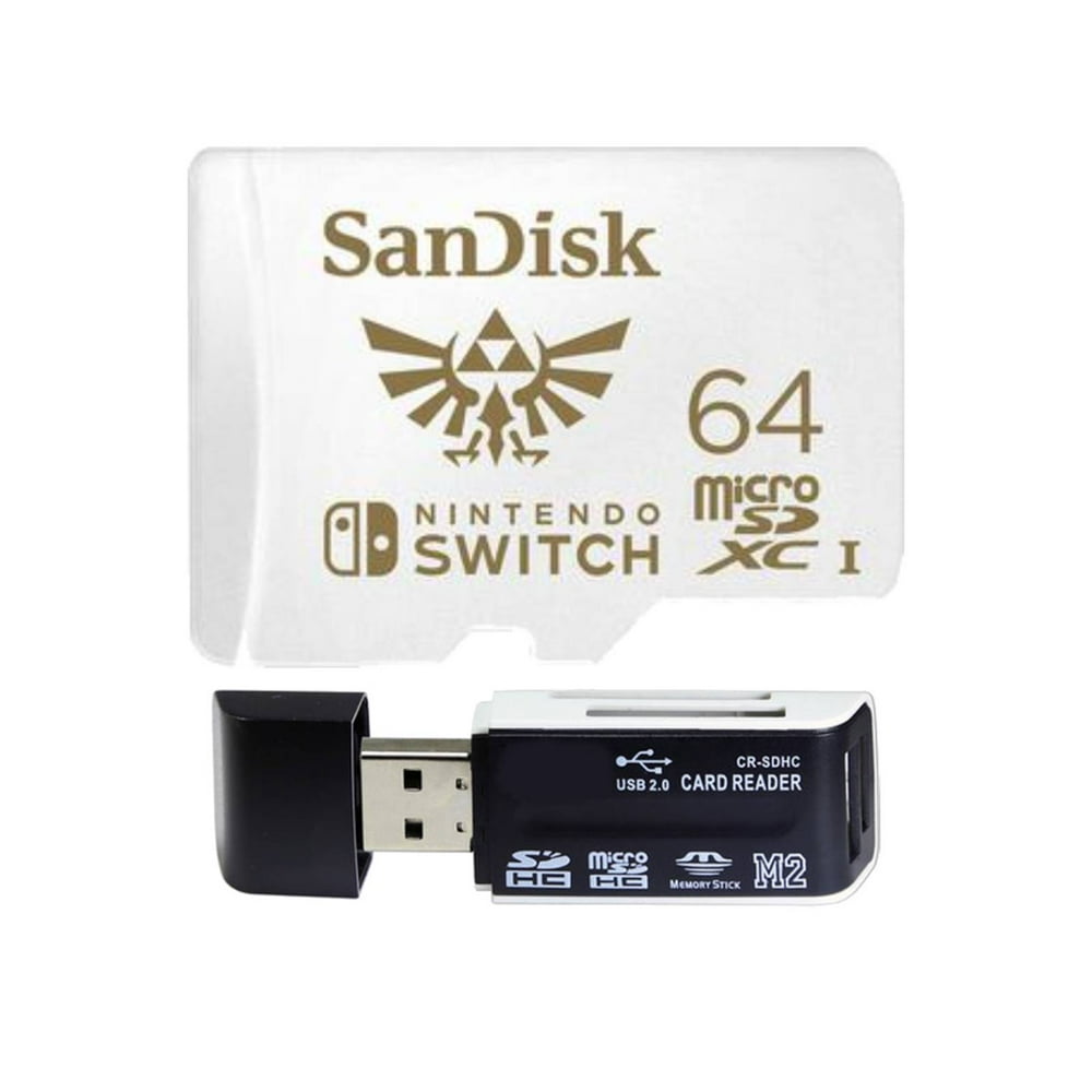 SanDisk 64GB UHSI microSDXC Memory Card for the Nintendo Switch + Card