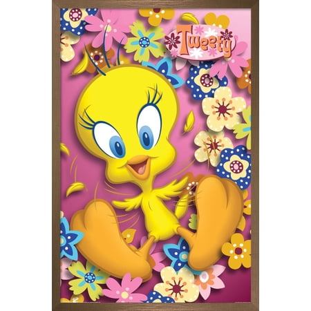 Looney Tunes - Tweety Bird - Power Wall Poster 22.375 x 34 Framed