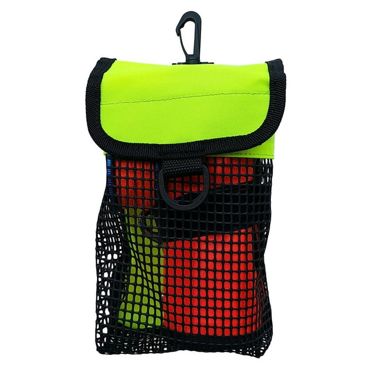 Scuba Diving Reel SMB Buoy Holder Carrying Bag - Fluo Yellow 