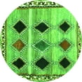thumbnail image 1 of Ahgly Company Indoor Round Abstract Green Contemporary Area Rugs, 5' Round, 1 of 1