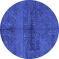 thumbnail image 1 of Ahgly Company Indoor Round Persian Blue Bohemian Area Rugs, 8' Round, 1 of 4