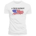 thumbnail image 3 of Bibfish Mens Tshirts Casual USA Flag Print Summer Crewneck Short Sleeve Tee Shirts Patriotic Pride Graphic Pullover Tees Tops For Men, 3 of 5