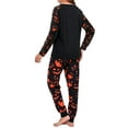 thumbnail image 7 of DAKIMOE Halloween Pajamas Family Matching Glow In The Dark Halloween Print Long Sleeve PJs Set Outfits 2 Pieces Cotton Loungewear Sleepwear for Adult Men Women Kids Toddler, Ghost, Mom-M, 7 of 7
